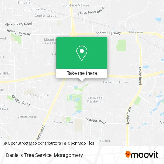 Daniel's Tree Service map