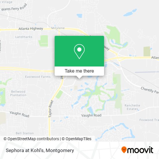 Sephora at Kohl's map