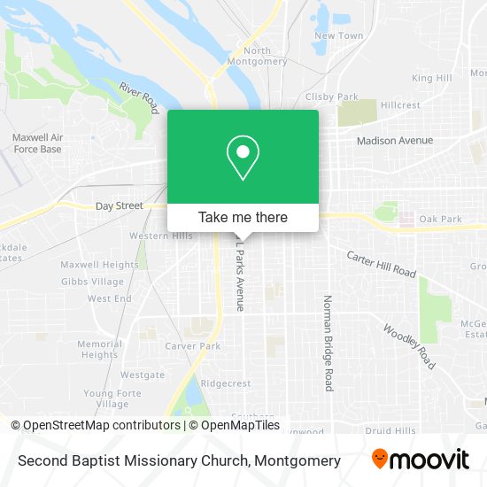 Second Baptist Missionary Church map