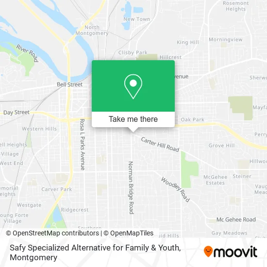 Mapa de Safy Specialized Alternative for Family & Youth