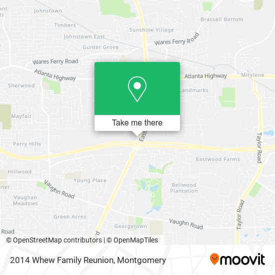 2014 Whew Family Reunion map