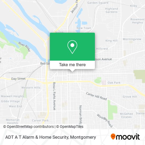 ADT A T Alarm & Home Security map