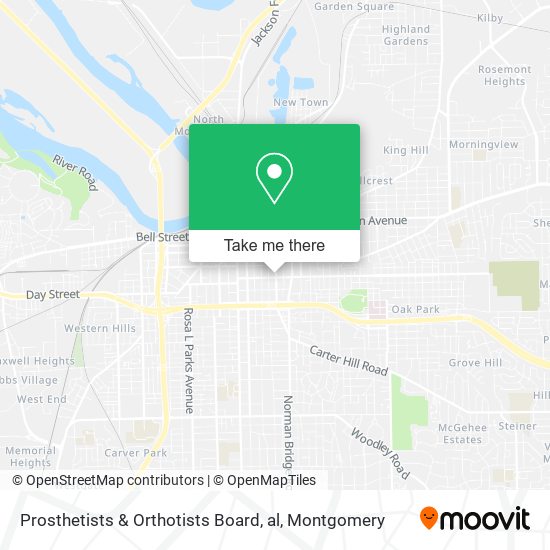 Prosthetists & Orthotists Board, al map