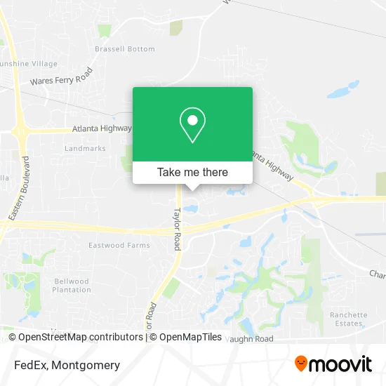 FedEx map