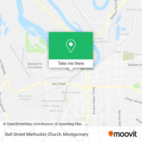 Mapa de Bell Street Methodist Church