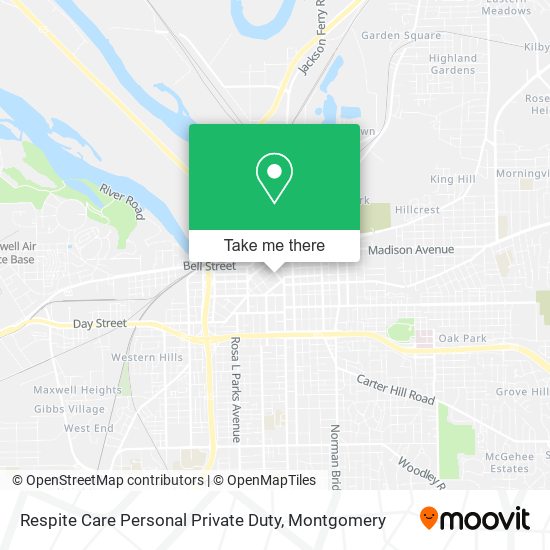 Respite Care Personal Private Duty map