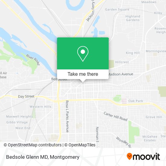 Bedsole Glenn MD map