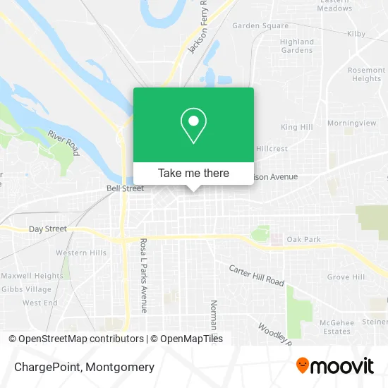 Mapa de ChargePoint