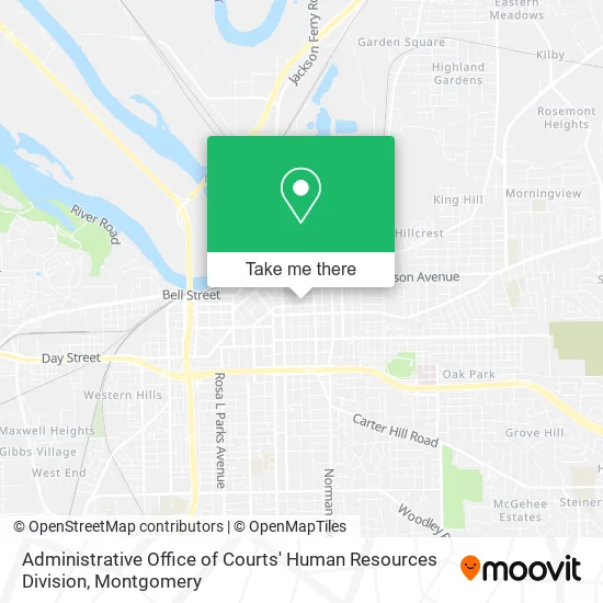 Mapa de Administrative Office of Courts' Human Resources Division