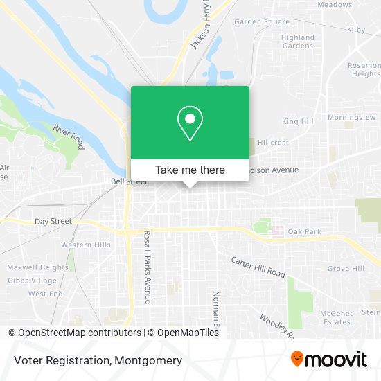 Voter Registration map