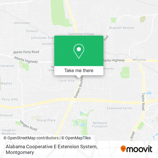 Alabama Cooperative E Extension System map