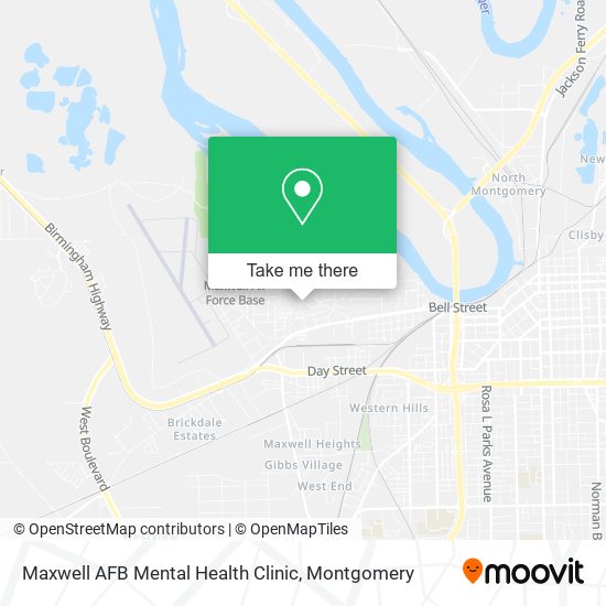 Mapa de Maxwell AFB Mental Health Clinic