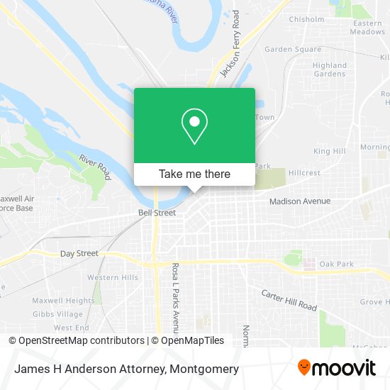 Mapa de James H Anderson Attorney
