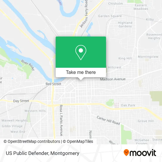 Mapa de US Public Defender
