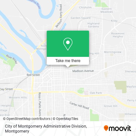 City of Montgomery Administrative Division map