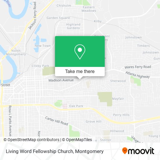 Mapa de Living Word Fellowship Church