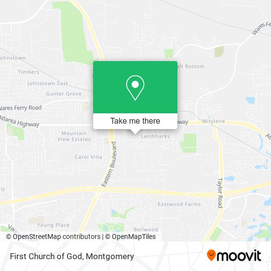 First Church of God map