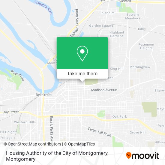 Mapa de Housing Authority of the City of Montgomery
