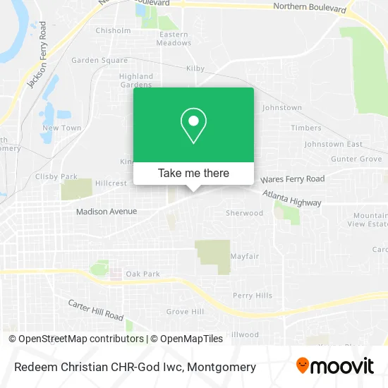 Mapa de Redeem Christian CHR-God Iwc