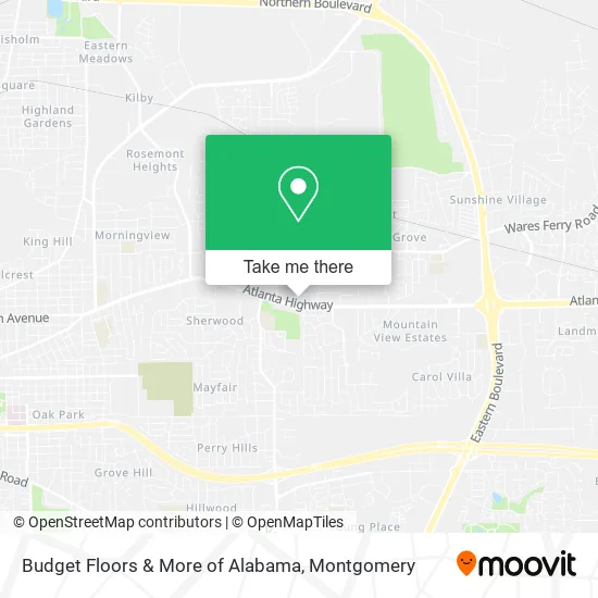 Mapa de Budget Floors & More of Alabama