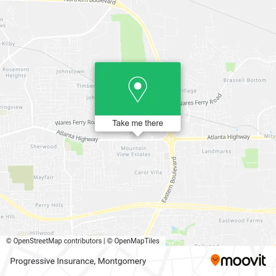 Progressive Insurance map