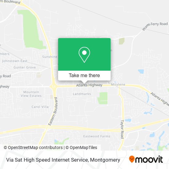 Via Sat High Speed Internet Service map