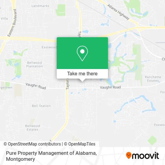 Pure Property Management of Alabama map