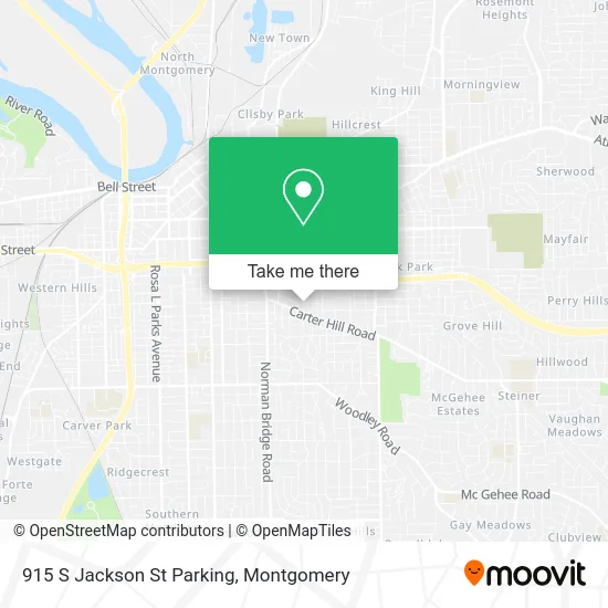Mapa de 915 S Jackson St Parking