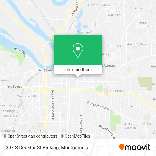 307 S Decatur St Parking map