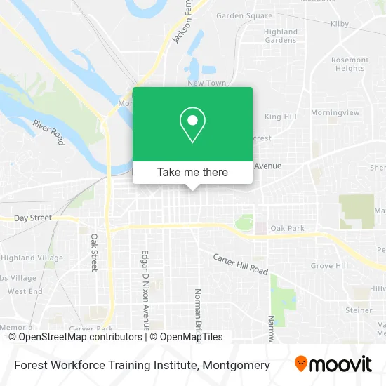 Forest Workforce Training Institute map