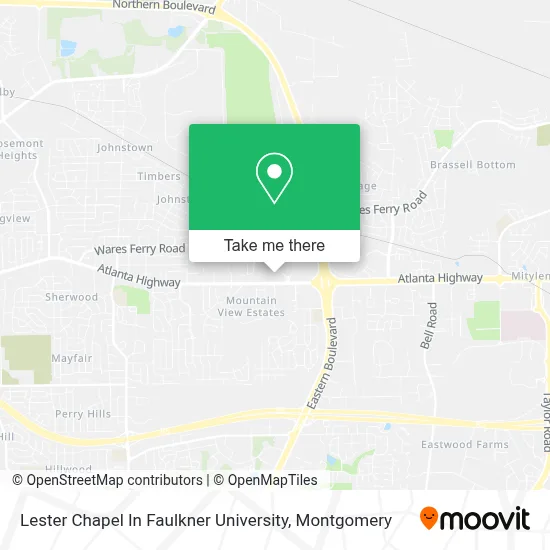 Lester Chapel In Faulkner University map