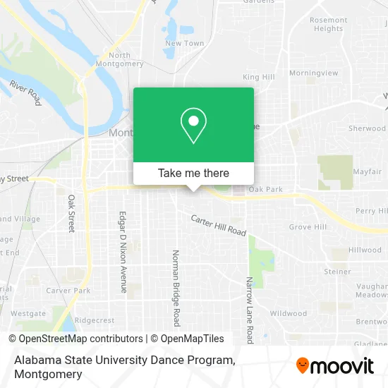 Alabama State University Dance Program map