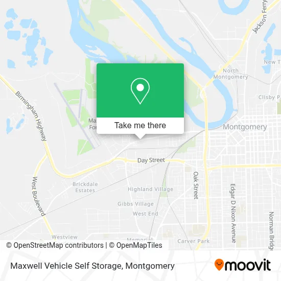 Maxwell Vehicle Self Storage map