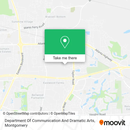 Department Of Communication And Dramatic Arts map