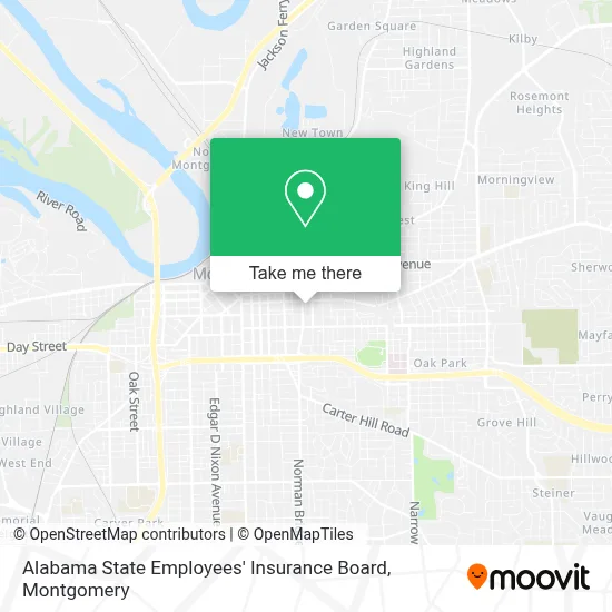 Alabama State Employees' Insurance Board map