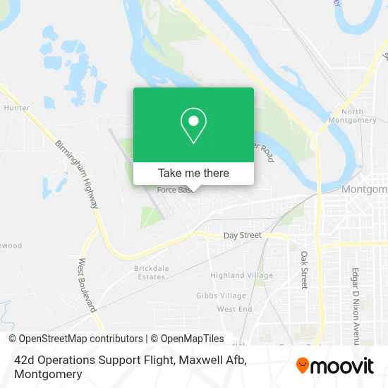 42d Operations Support Flight, Maxwell Afb map