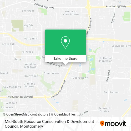 Mid-South Resource Conservation & Development Council map