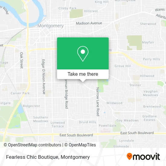 Fearless Chic Boutique map