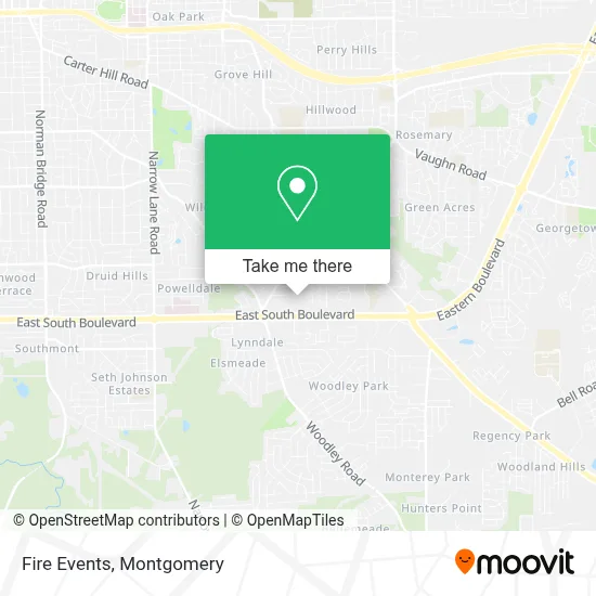 Fire Events map