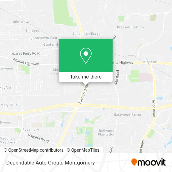 Dependable Auto Group map