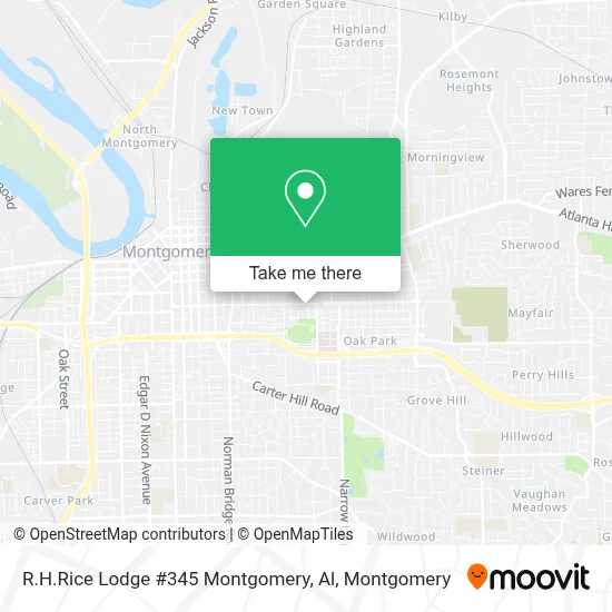 R.H.Rice Lodge #345 Montgomery, Al map