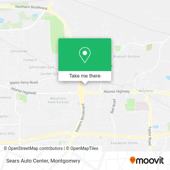 Sears Auto Center map