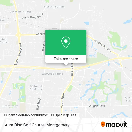 Aum Disc Golf Course map