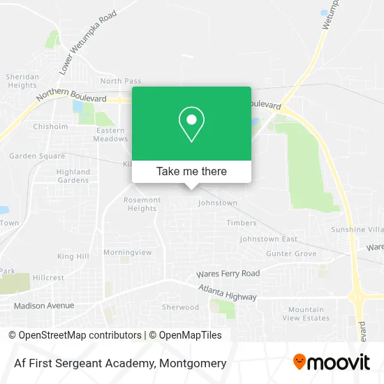 Af First Sergeant Academy map