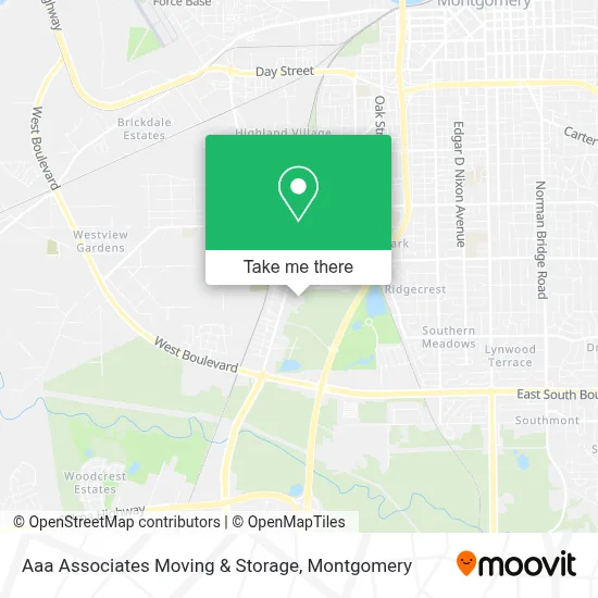 Aaa Associates Moving & Storage map
