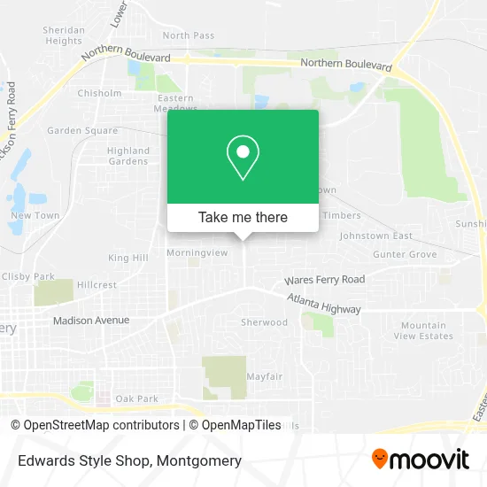 Edwards Style Shop map