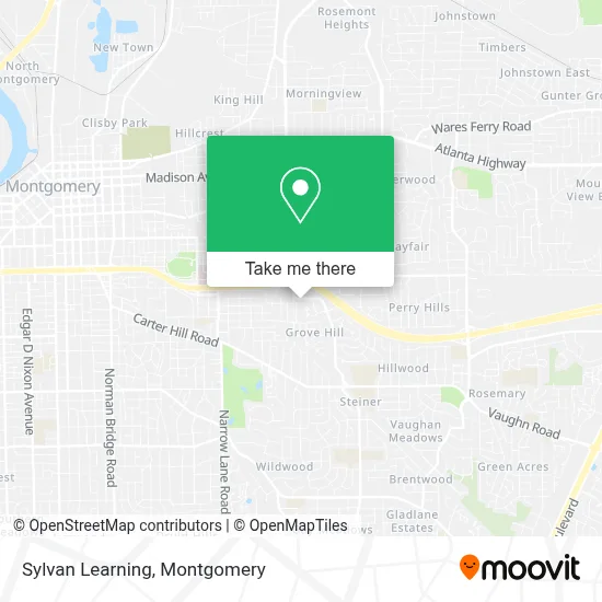 Sylvan Learning map