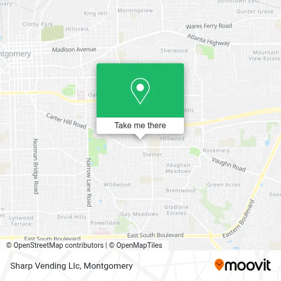 Sharp Vending Llc map