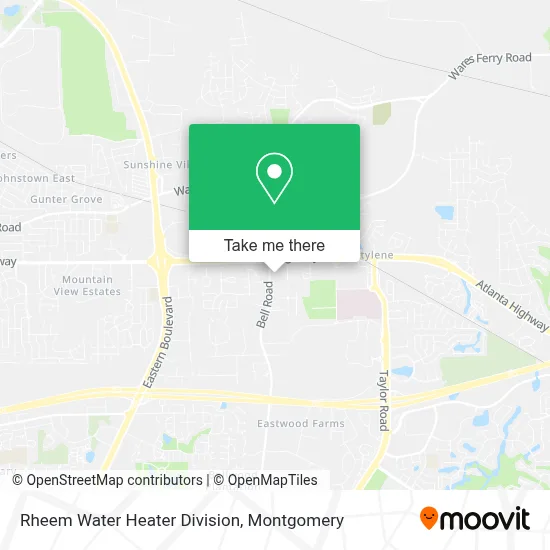 Rheem Water Heater Division map
