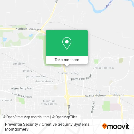 Preventia Security / Creative Security Systems map